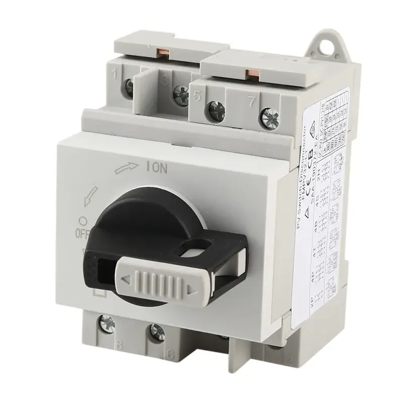 4P PV DC 1200V 32A Din Rail Solar Rotating Handle Isolator Rotary Switch Disconnector For Solar