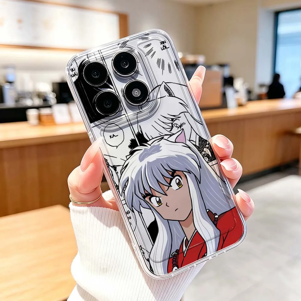 Anime Inuyasha Sesshoumaru Cover For Xiaomi Mi 17 Pro Max 15 15T 14 14T 13 12 12S 11 Pro Ultra Lite Transparent Phone Case