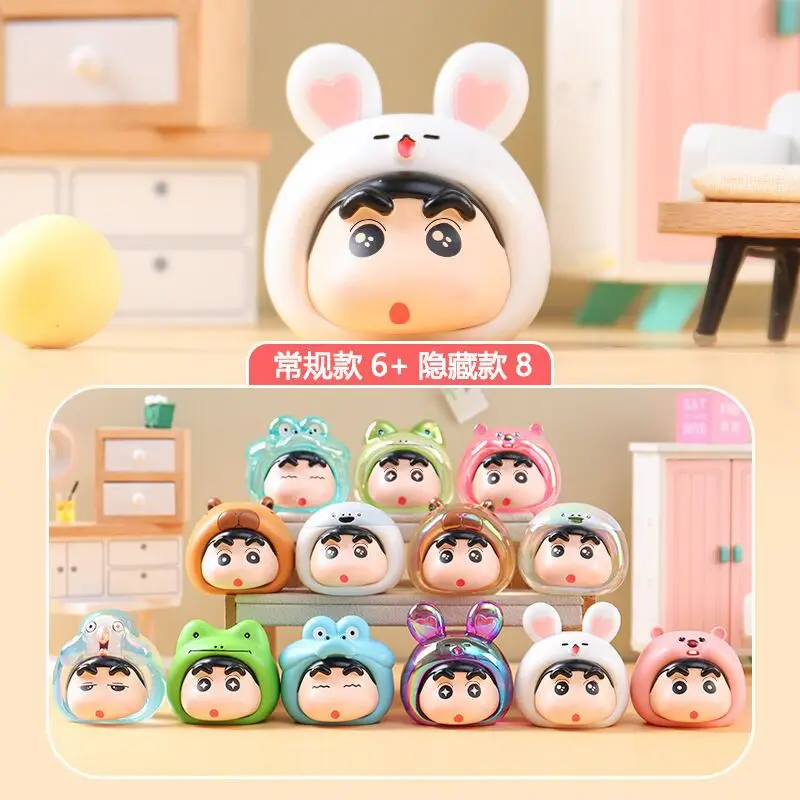 

6 шт. Новые Фигурки Crayon Shin Chan Zoo'S One-Day глухая коробка украшение комнаты украшение для автомобиля таинственная коробка подарок оптовая продажа