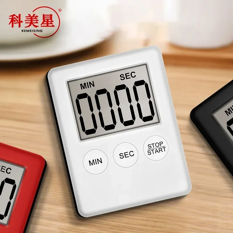 Kitchen Timer Electronic LCD Digital Screen Cooking Baking Clock Alarm Count Up Countdown Stopwatch Clocks Gadget Tool