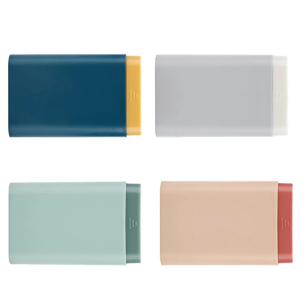 

4 Pcs Medicine Storage Box Pill Organizer Travel Container High Quality ABS Material Durable Jewel Case Vitamin Holder