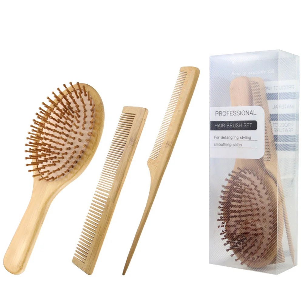 

1Set Professional Hairdressing Comb Set Anti-Static Durable Scalp Massager Healthy Silky Hair Care Tool Gift Hairdressing Comb