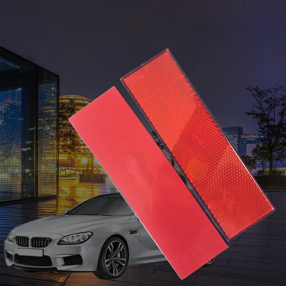 4 Pcs Reflector Car Tape Reflective Automobile Safety Trailer Strips for Body Self Adhesive Warning Stickers Vehicles and