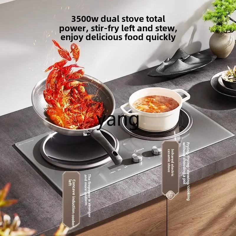 CX double stove desktop electromagnetic stove platinum drill panel embedded electric ceramic stove