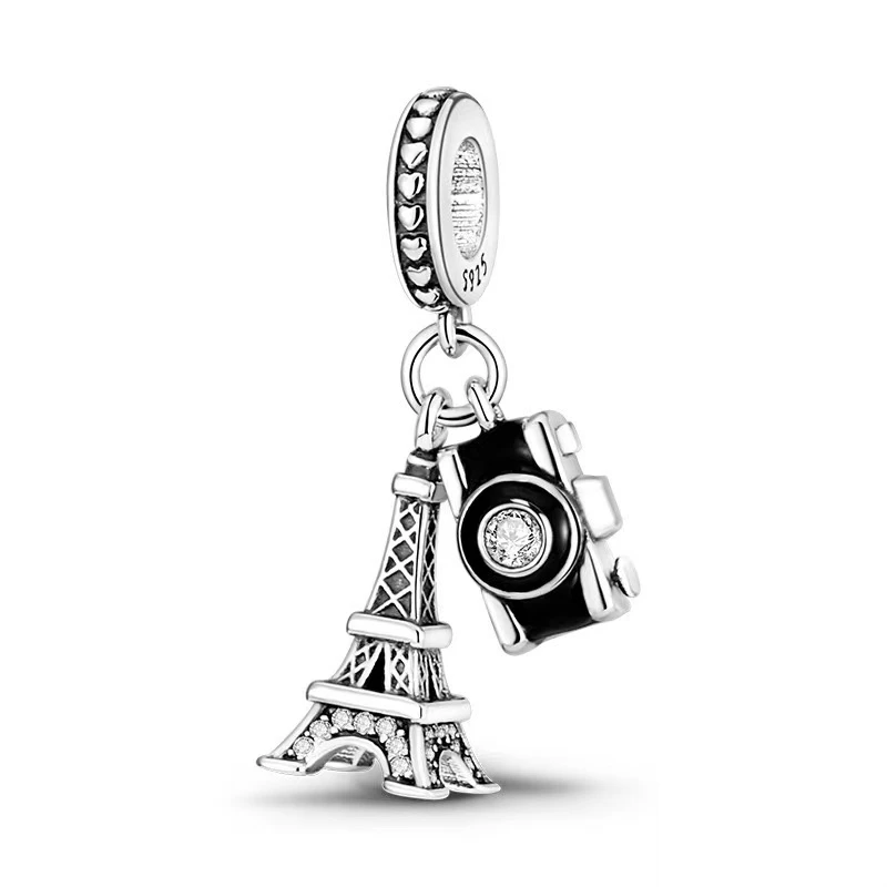 Hot Sale Paris Eiffel Tower，Statue Of Liberty Dangle Charms Beads Fit Original 925 Sterling Silver Pandora Bracelet Jewelry Gift