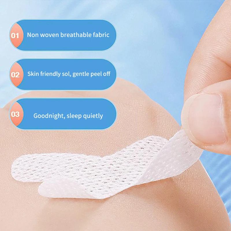 30PCS Mouth Correction Stickers Anti-Snoring Stickers For Children Night Sleep Lip Nose Breathing Improving Patch