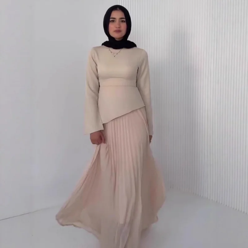 

2025New Summer Design Slim Fit Fashion Long Sleeve Dress Comfortable Dress