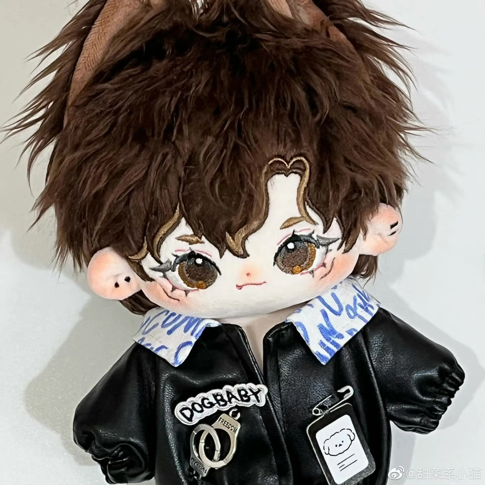 HOUZIWA Stuffed Toy Doll's Suit Leather Clothes For 20CM Plush Doll