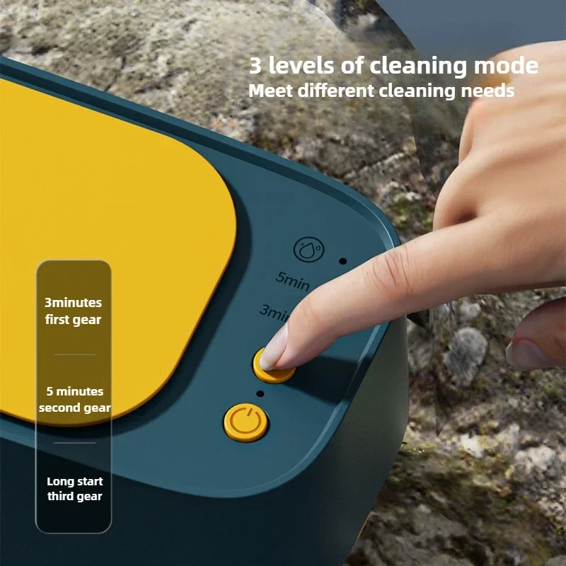 USB Ultrasonic Cleaner 45000Hz Rechargeable Portable High-Frequency Vibration Glasses Jewelry Cleaning Machines Household