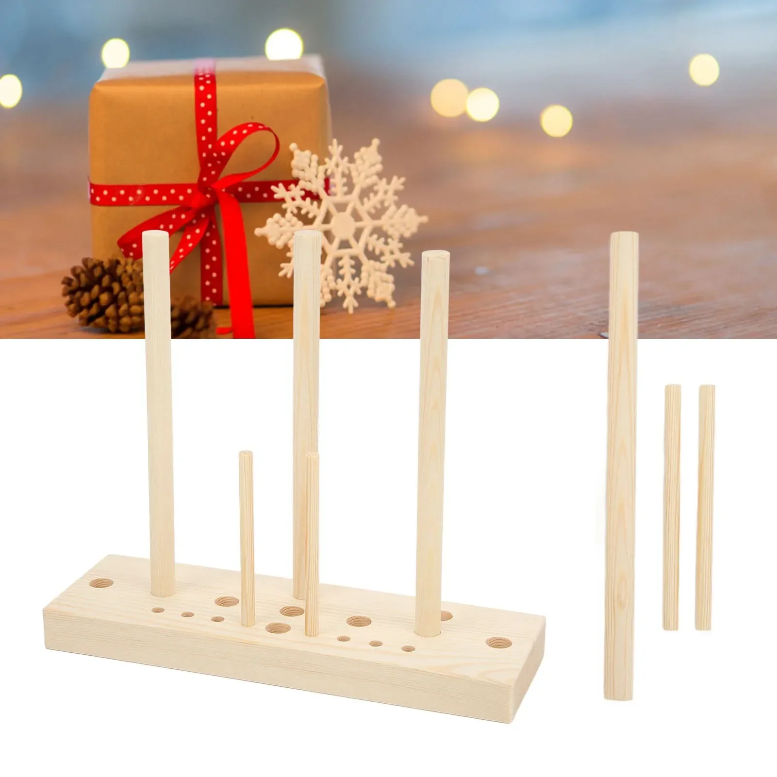 

Изготовитель луков для ленты, деревянный, разных размеров, регулируемый, с деревянными палочками для изготовления бантов, рукоделие «сделай сам», искусственные украшения