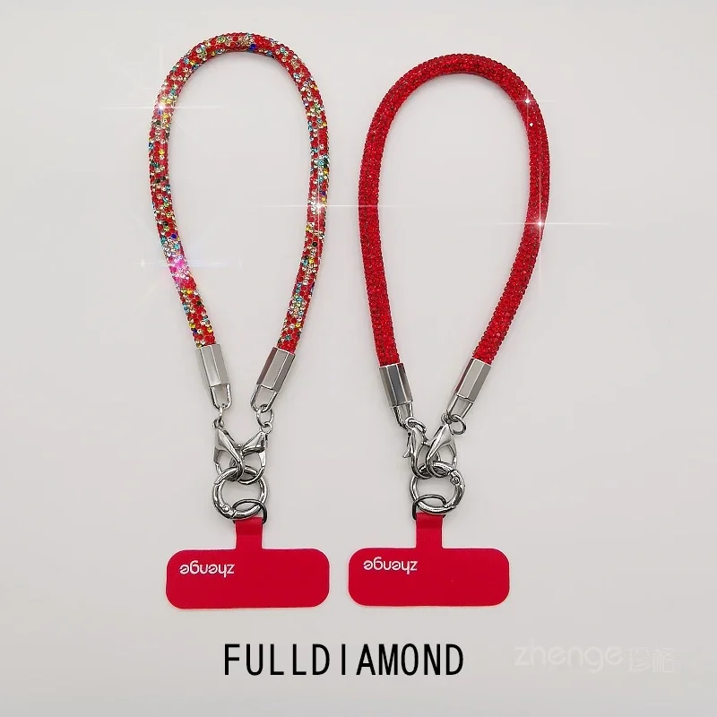 

Подвесная цепочка для мобильного телефона с бриллиантами, женское высококачественное украшение на запястье, универсальная веревка для мобильного телефона с защитой от потерь для путешествий