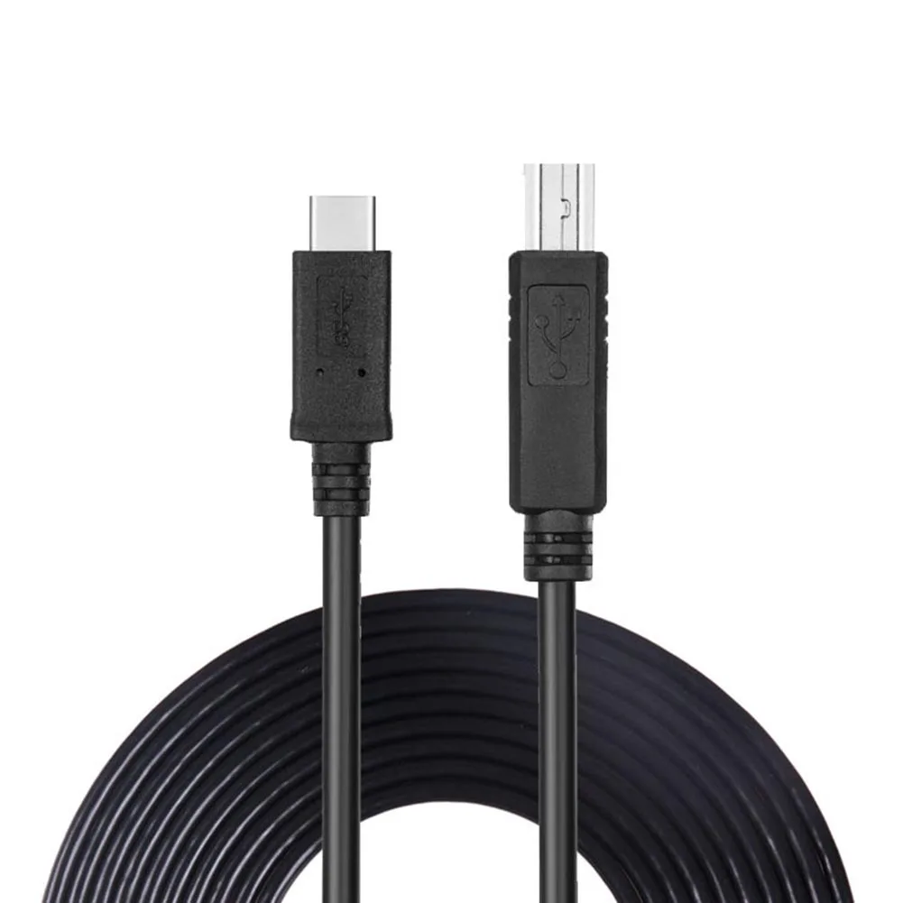 

USB 3.1 Type C To USB B Printer Cable for MacBook Pro/Air USB C MIDI Cable for Yamaha Piano MIDI Keyboard DJ Controller