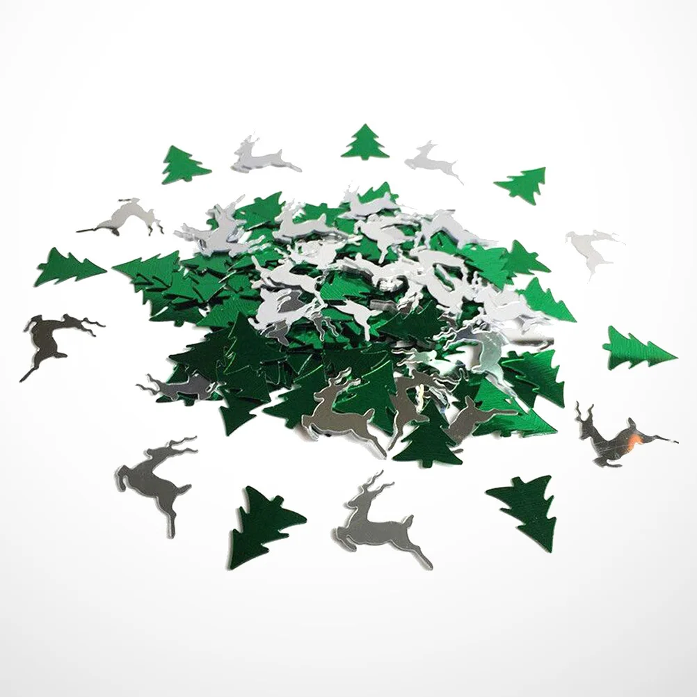 

Christmas Elk Confetti Shiny Plastic Reindeer Table Ornaments Elegant Winter Party Decoration Elk Confetti