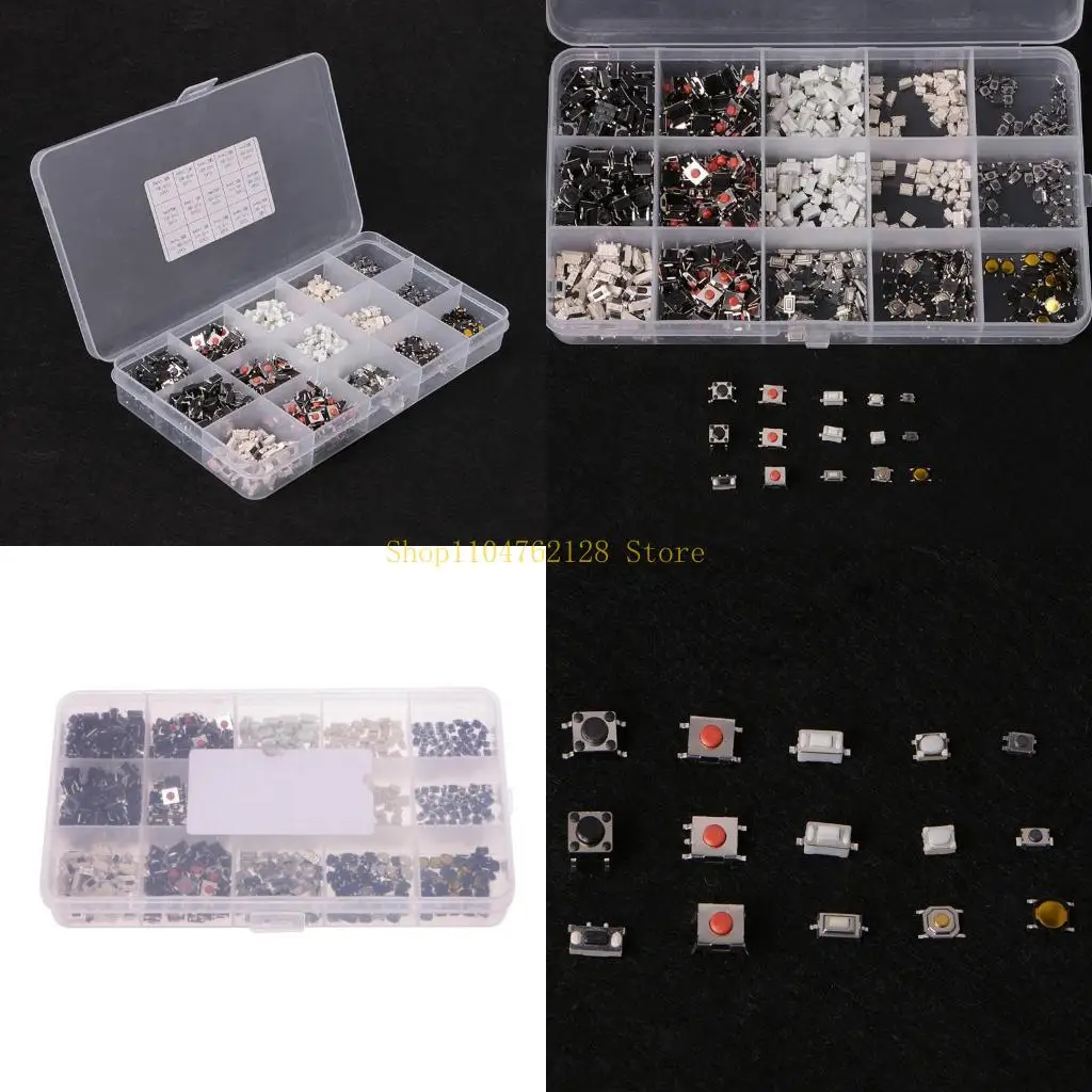 

750 шт. 15 Значения тактильной кнопки переключателя Micro Switch