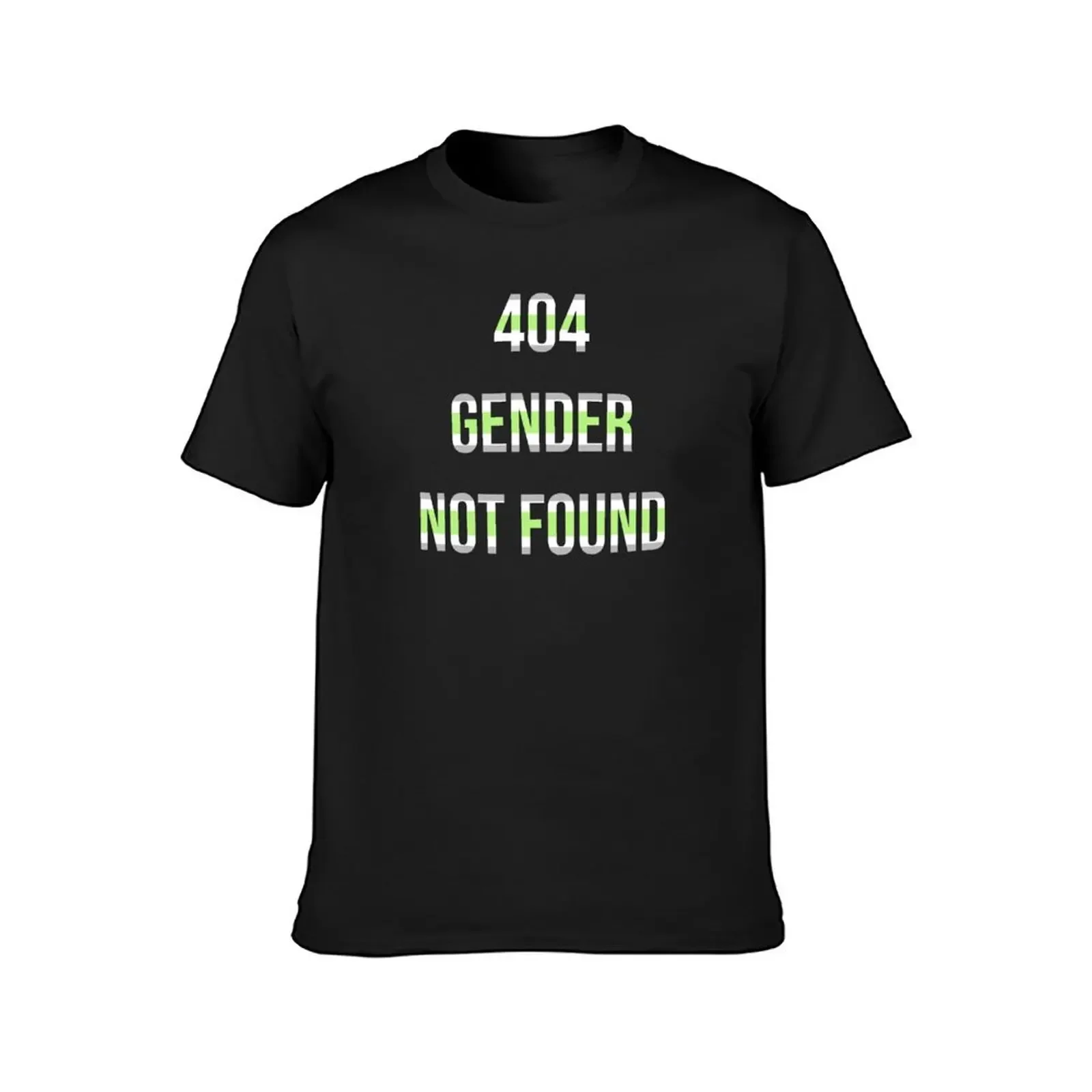 Agender 404 gender not found T-Shirt vintage t shirts oversized t shirt essential t shirt tshirts for men