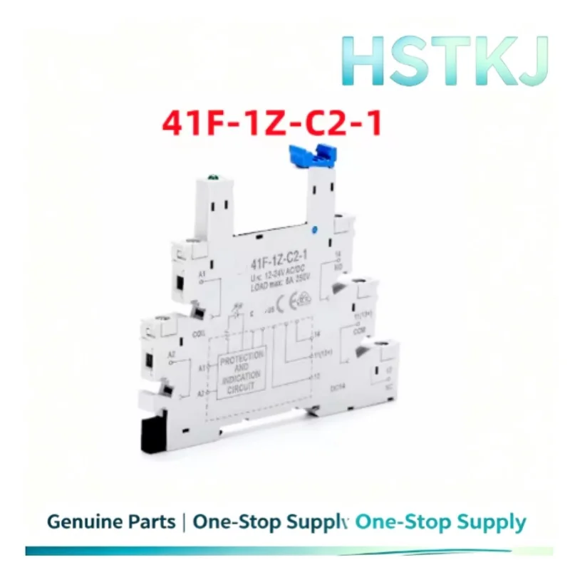 Original HF41F-5-HST HF41F-12-HST HF41F-24-HST, 4-pin HF41F5V12V-ZST 5-pin 6A power relay 41F-1Z-C2-1 relay base, 10 pieces/part