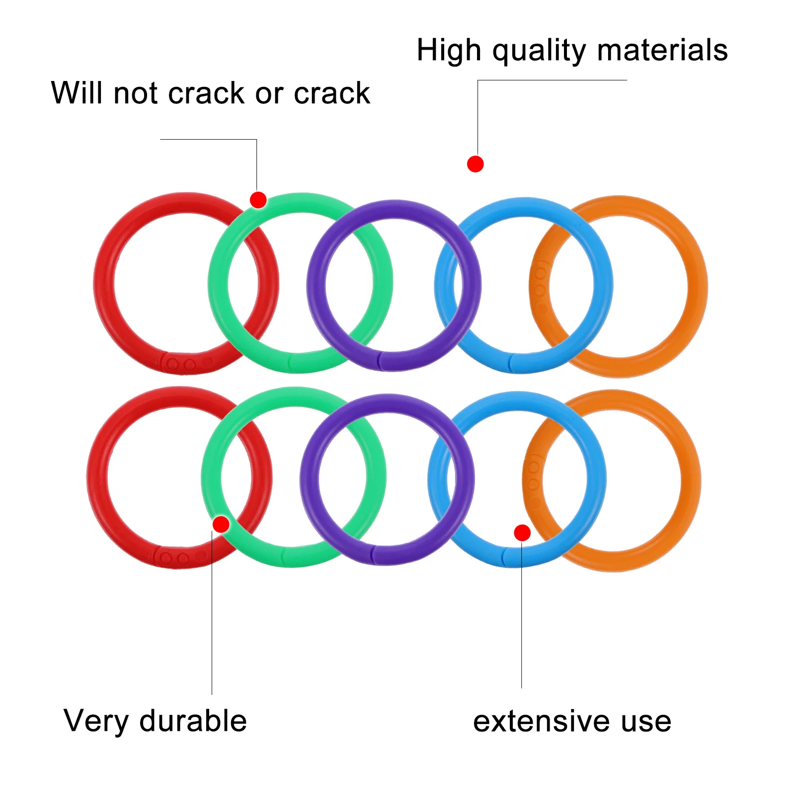 100 قطعة 28 مللي متر البلاستيك فضفاض ورقة خواتم متعدد الألوان الموثق الدائري لتنظيم المستندات المفاجئة حلقة ورقة بطاقة فرز كتاب الايداع #6