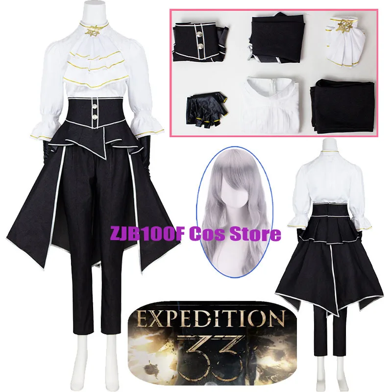 

Maelle Cosplay Game Expedition 33 Costume Woman Uniform Wig Set CO:E33 Outfit Full Set Party Play for Women Clothing