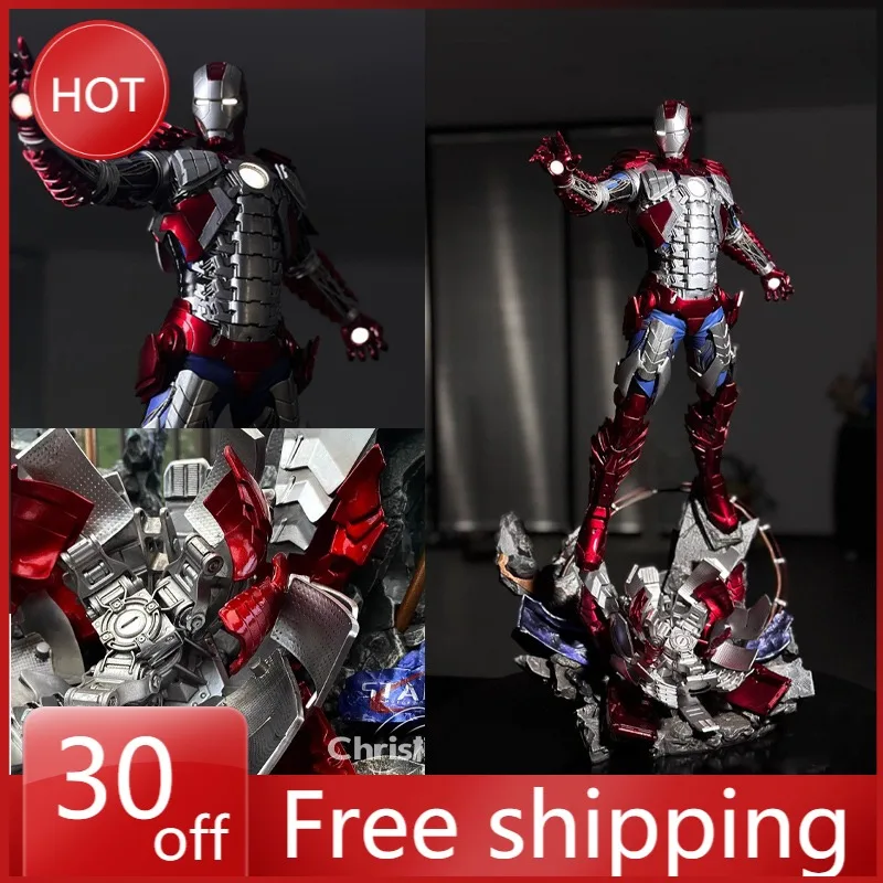 

66cm The Avengers Figure Iron Man Mk5 SDZ Extra Large To Glow High-end Customization Resin Model Desktop Ornaments Gift Toys