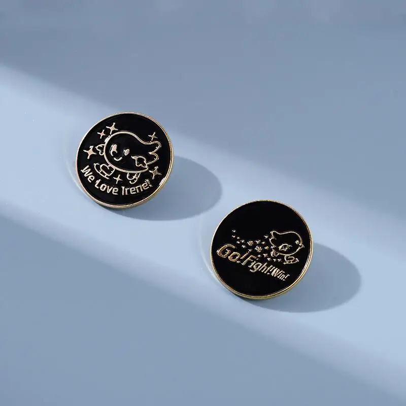 Pins Custom Black Brooches Hanyu Yuzuru Lapel Badges Simple Fashion Jewelry Gift for Fans Friends Figure Skating Enamel