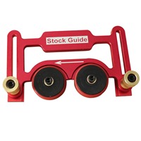 Table Saw Press Feeder Double Wheel Guide Feeder Bearing Roller Press Feeder for Woodworking Featherboard Cutting Limit