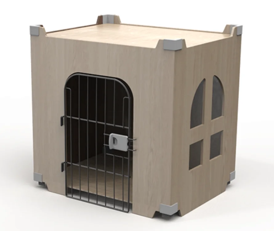 

Indoor Modern Wooden Dogs House Pet Cage With Door For Sale
