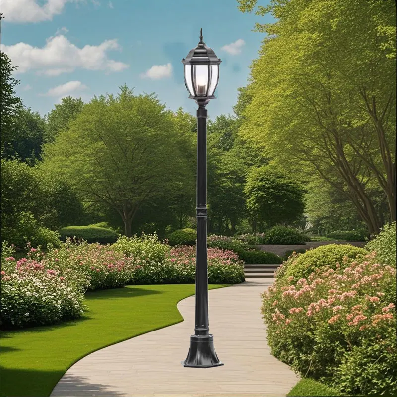 

Уличный светильник для двора в европейском стиле, инженерная лампа, дорожная лампа для виллы, садовый газон, квадратный водонепроницаемый ≈170CM