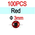 3mm Red 100pcs