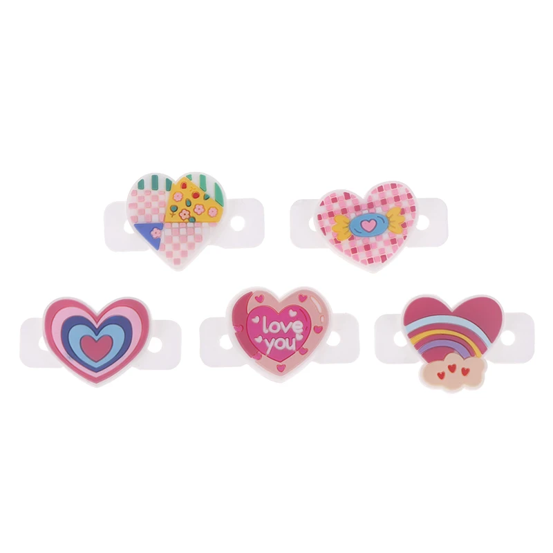 Colorful Heart-shaped Silicone Tennis Racket Vibration Dampeners Tennis Racquet Anti Vibration Tennis Accessories