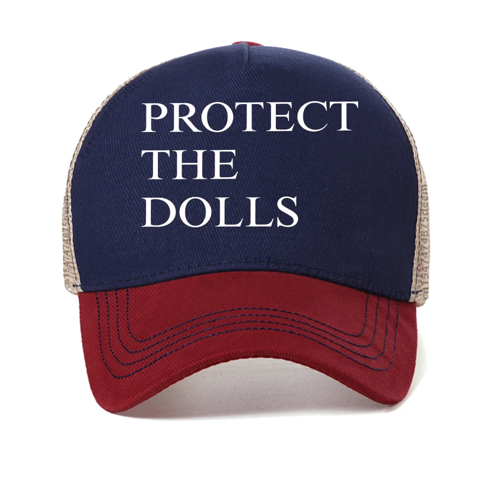 حماية الدمى قبعة بيسبول الرجال النساء طباعة فخر حقوق الإنسان قبعات عادية في الهواء الطلق عادية شبكة قبعة سائق الشاحنة قبعات Snapback باردة