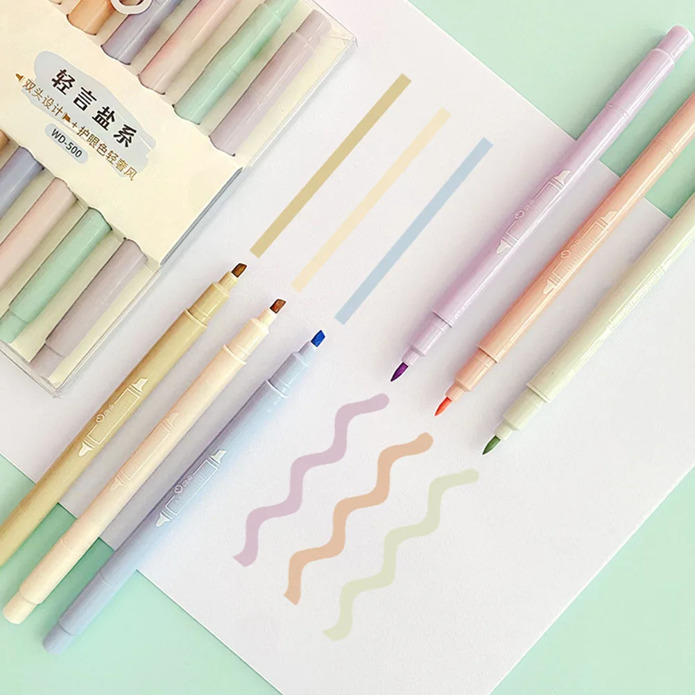 

12 Pcs Markers Plastic Office Supplies Water Based Pigments Rich Colors School Work Household Art Marker Gifts