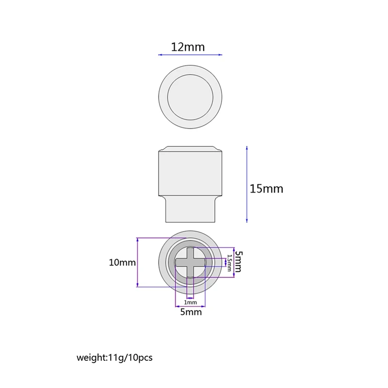 Perilla de tapa de punta de interruptor de pastilla de guitarra eléctrica de plástico, 10 piezas, para piezas Telecaster Tele