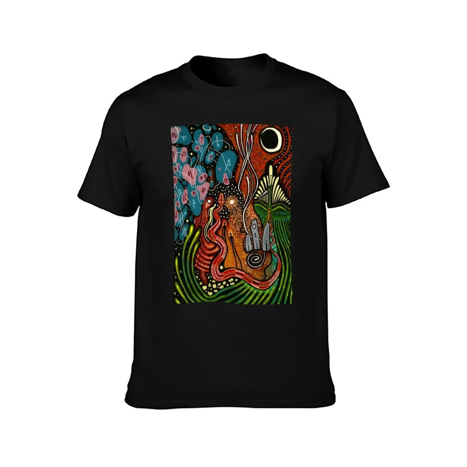 The Conscious Cycle T-Shirt, Summer Casual Cotton Tee, Oversized Streetwear Tops, Vintage Graphic Print, Loose Fit Short Sleeve
