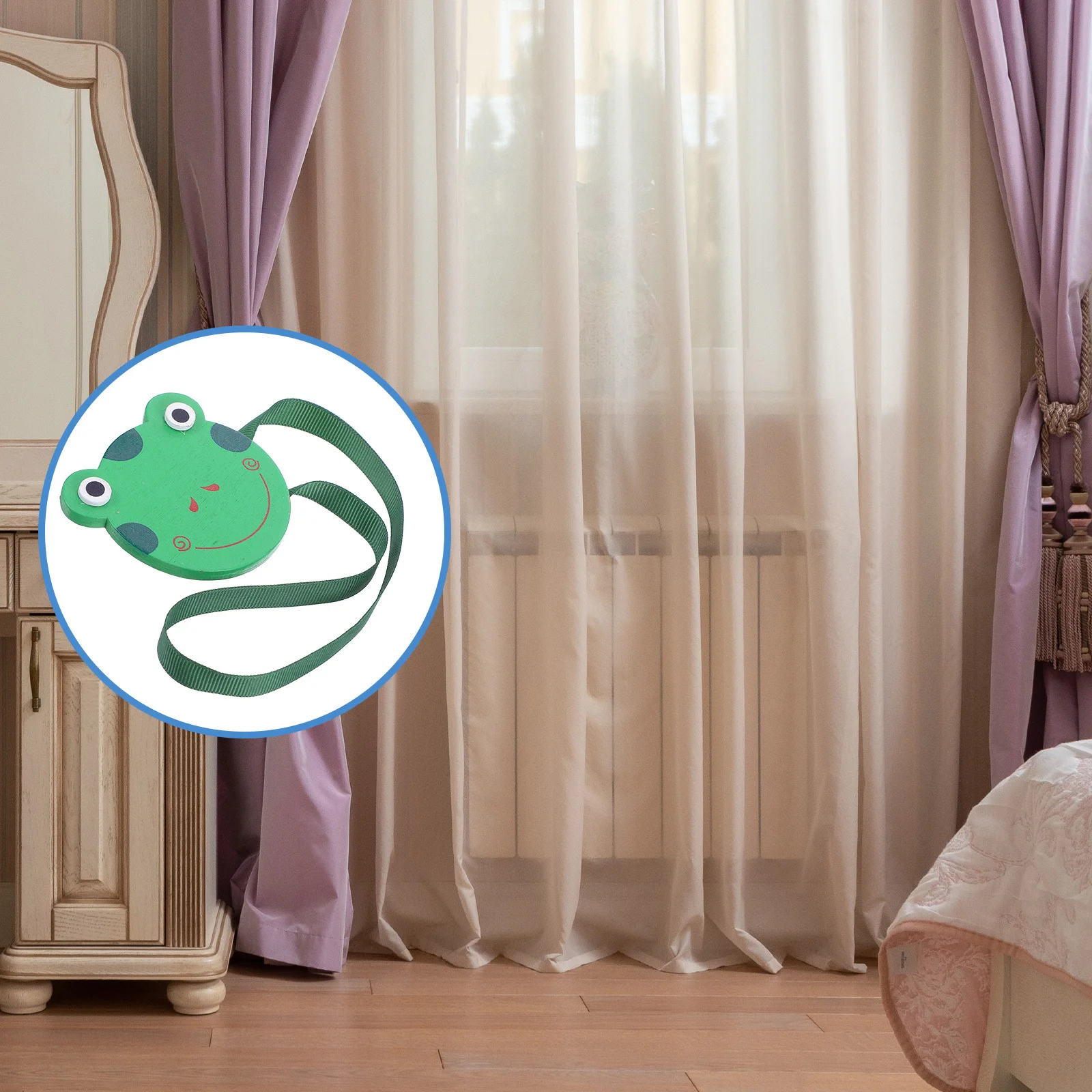 

2Pcs Cartoon Curtain Tiebacks Creative Design Adjustable Length Decorative Holdbacks for Kids Room Curtain Clips