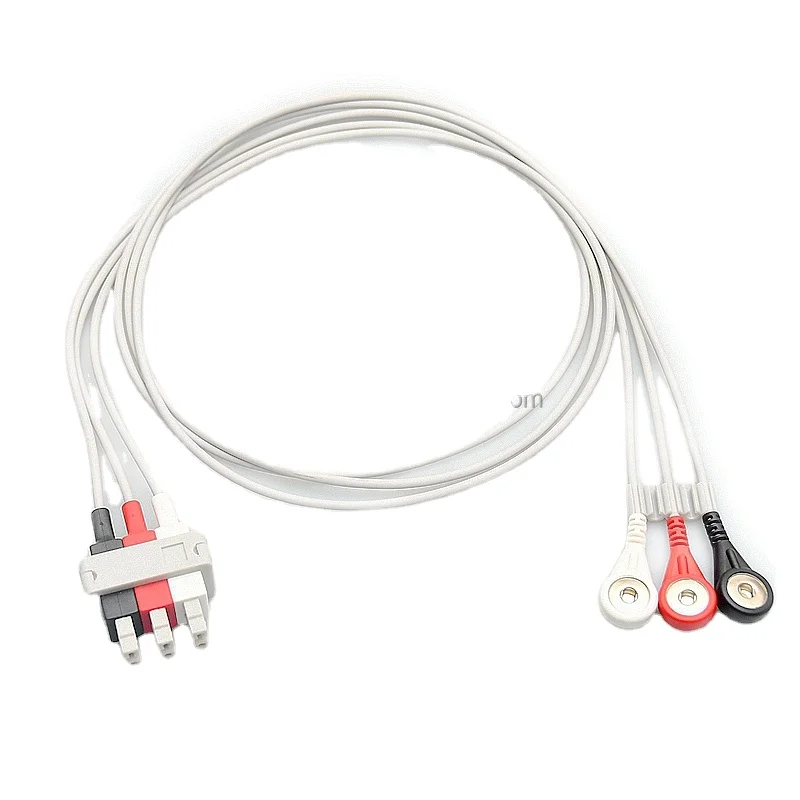 

Best Seller Compatible with HPs M1605A ECG Cable 3-lead Button Patient ECG Cable