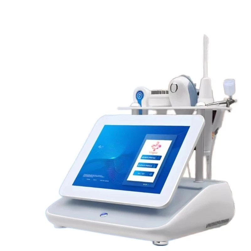 Luxury Desktop 5 1 Skin Scalp Detector 200x Magnification 808nm Multifunction Health Monitor Scanner Analyzer