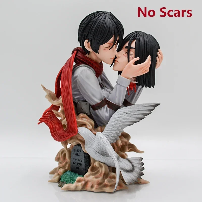 22cm Attack on Titan Mikasa Ackerman Anime Figure Eren Jaeger Action Figure Shingeki no Kyojin Levi Figurine GK Model Doll Toys