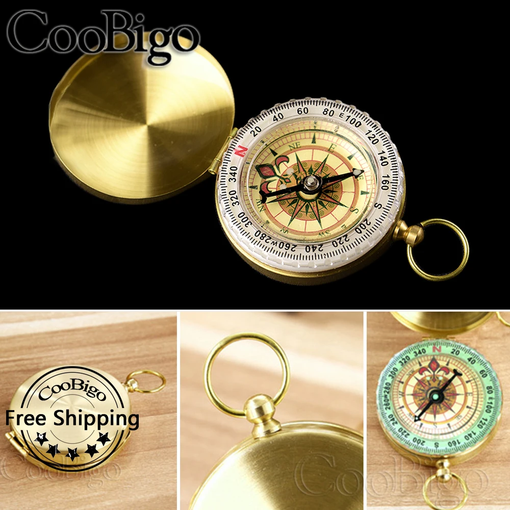 1pcs Mini Portable Compass Navigation Waterproof Compasses Mountaineering Camping Hiking Night Fishing Outdoor Tools