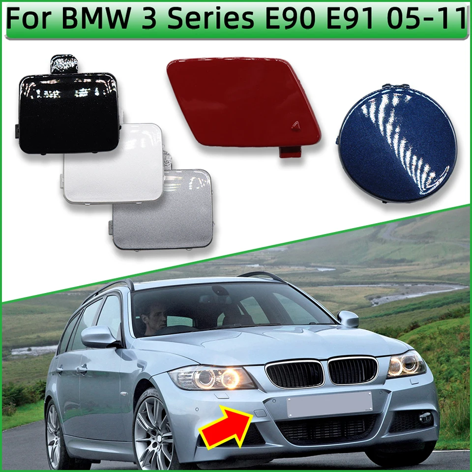 

Для BMW 3 E90 E90LCI E91 2005 2006 2007 2008 2009 2010 2011 320 325 330 M-спортивный передний бампер, буксировочный крючок, крышка 51117167575
