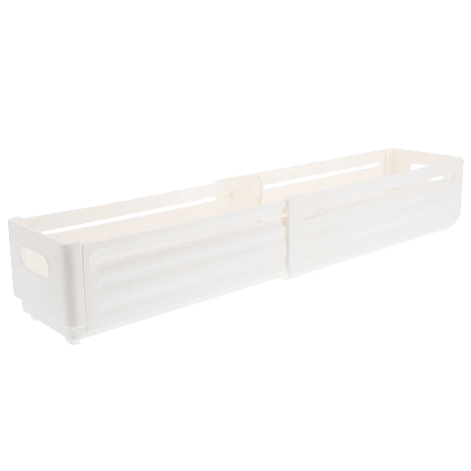 Organizador de maquillaje y cuidado de la piel, caja de almacenamiento de plástico retráctil para tocador y cocina, divisor de cajón expandible para artículos diversos y