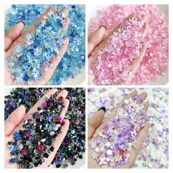 50pcs Bulk Nail Charms Kawaii Multi-Shapes Mixed Resin Nail Charms Cute 3D Nail DIY Butterfly Love Bear For Nail Art Decorations