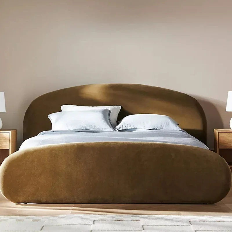 

Unique Aesthetic Bed Luxury Nightstands King Size Bed Organiser Headboard Frame Muebles Para Dormitorio House Accessories