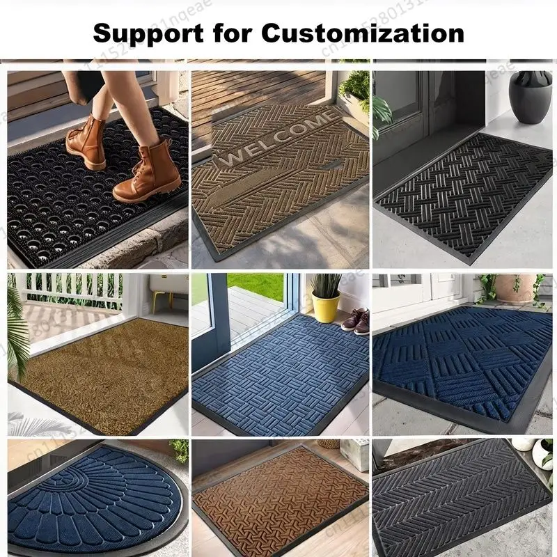 Non-slip Rubber Floor Mat 90cmx150cm Rectangular Printed Door Mat Entrance Entrance Nordic Style