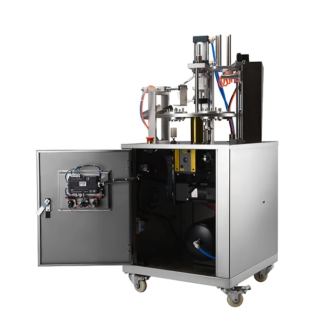 W pełni automatyczna maszyna do pakowania herbaty z azotem, zgrzewarka do puszek aluminiowych, pudełek papierowych, zgrzewarka obrotowa do plastikowych pudełek na tofu.