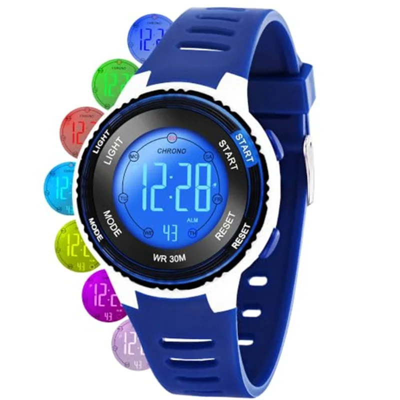 Girls And Boys Cute Meow Star Watches Kids Children's Junior High School Waterproof Alarm Clock Electronic Watch