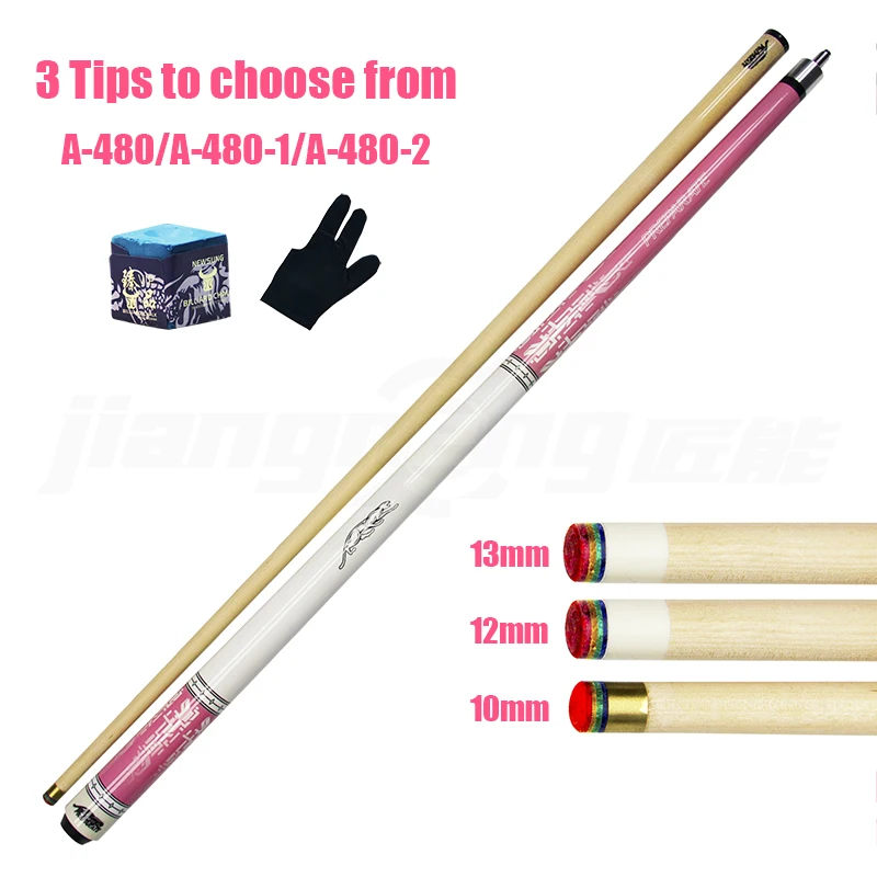 

Pink Leopard Print Billiard Pool Cue American Maple shaft 10/12/13mm 8/9 Carom Snooker Ball Valentine Limited Edition for Girls