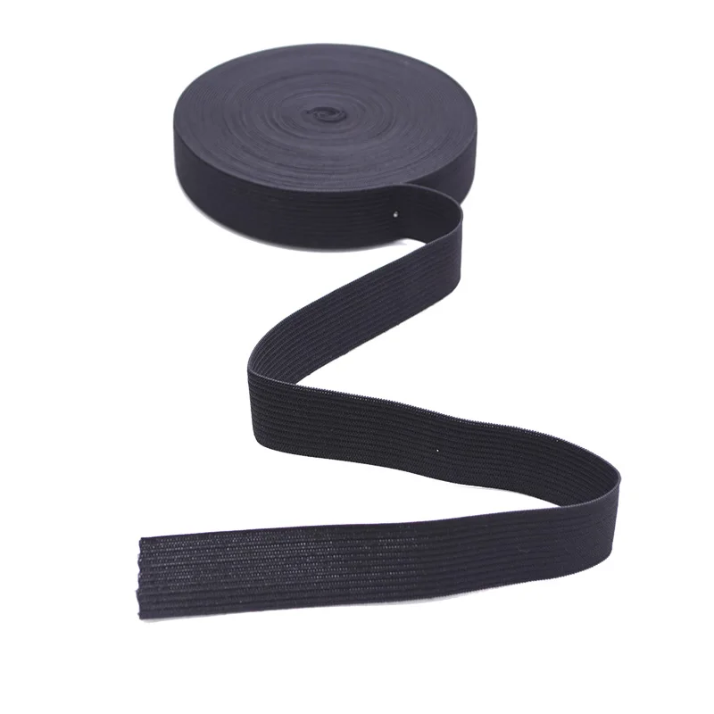 10 Yards Flache Elastische Band Weiß Schwarz Gummi Band Nähen DIY Handwerk Bekleidungs Kleidung Zubehör Strechable Bands Band Cords