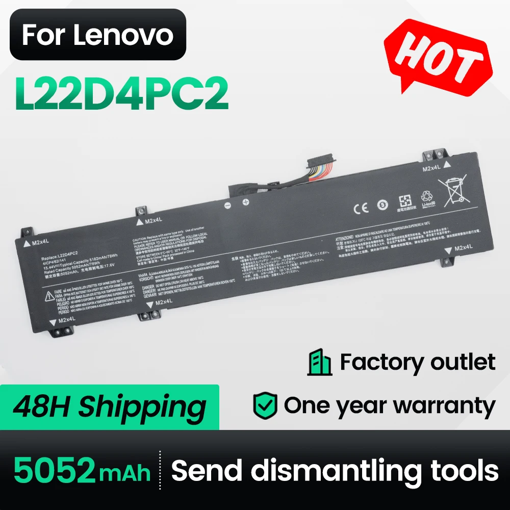 

Keyuan L22D4PC2 Laptop Battery L22B4PC2/L22L4PC2/L22M4PC2 for Lenovo Legion Slim 5 16APH8/82Y900A0LK/82Y9009VRA Laptop Battery