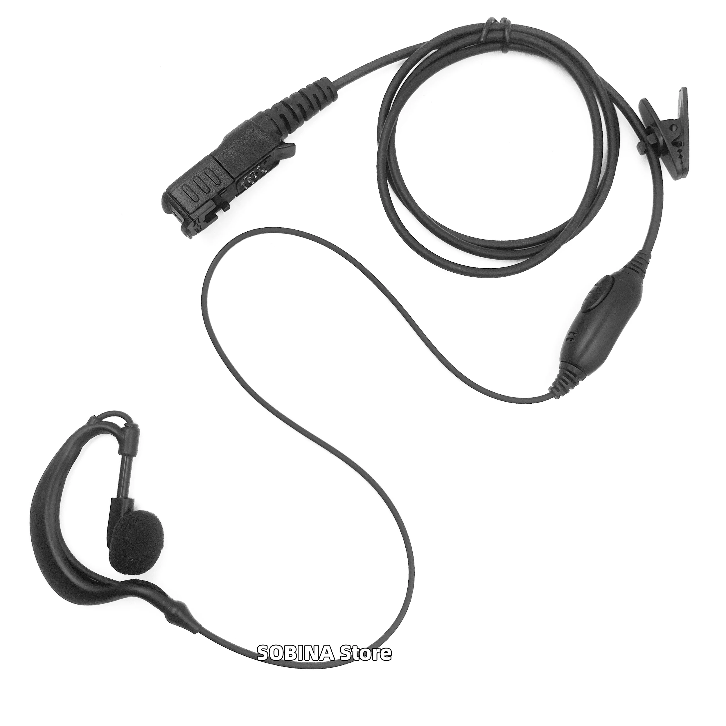 Auricolare con Microfono per Walkie Talkie Motorola XPR-3000 XPR-3300 XPR-3500e MTP3150 MTP3250 MTP3550 DP2400 DP2600 DEP550 DP3441e
