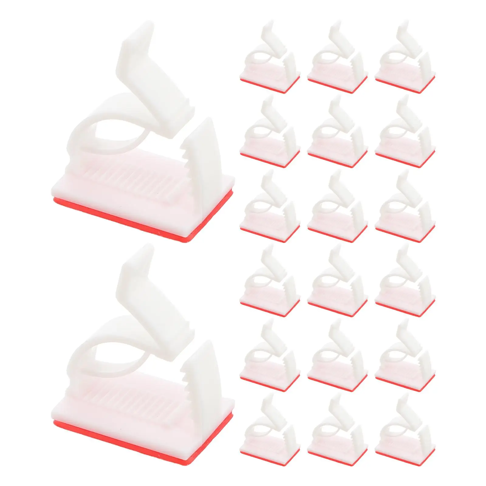 100 PCS Power Cord Holder Self Adhesive Cable Clip Clips Wire Double-sided Thread